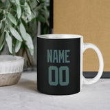 Custom Black Blue Green Mug