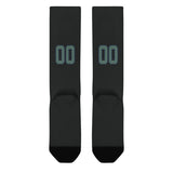 Custom Black Blue Green Knee-High Sock