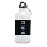 Custom Black Light Blue Sports Bottle