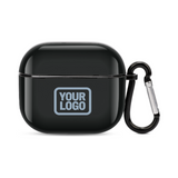 Custom Black Light Blue AirPods Case (3rd Generation)