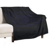 Custom Black Navy Blanket