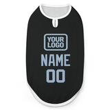 Custom Black Light Blue Pet Vest