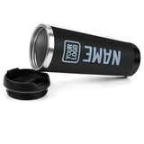 Custom Black Light Blue Stainless Steel Water Cup