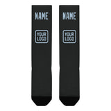 Custom Black Light Blue Knee-High Sock