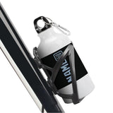 Custom Black Light Blue Sports Bottle