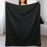 Custom Black Navy Blanket