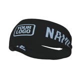Custom Black Light Blue Sports headband