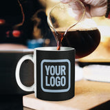 Custom Black Light Blue Mug