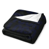 Custom Black Navy Blanket