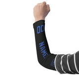 Custom Black Sky Blue Arm Sleeve