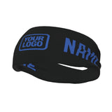 Custom Black Sky Blue Sports headband