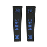 Custom Black Sky Blue Arm Sleeve