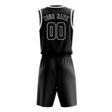 Custom Black Navy Basketball Set