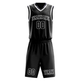 Custom Black Navy Basketball Set