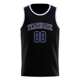 Custom Black & Navy Colors Design Sports Basketball Jersey