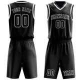 Custom Black Navy Basketball Set