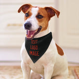 Custom Black Orange Red Pet Scarf
