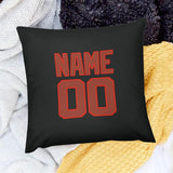 Custom Black Coral Red Pillowcase