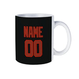 Custom Black Coral Red Mug