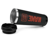 Custom Black Coral Red Stainless Steel Water Cup