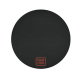 Custom Black Coral Red Round Table Cloth