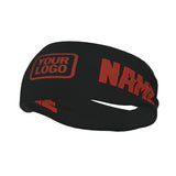 Custom Black Coral Red Sports headband