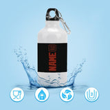 Custom Black Coral Red Sports Bottle