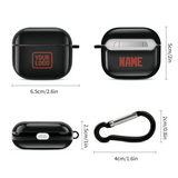 Custom Black Coral Red AirPods Case (3rd Generation)