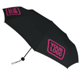 Custom Black Pink Automatic Umbrella