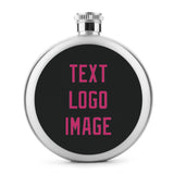 Custom Black Pink Hip Flask