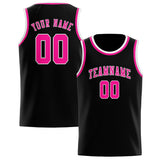 Custom Black & Pink Colors Design Sports Basketball Jersey