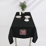 Custom Black Pink Square Table Cloth