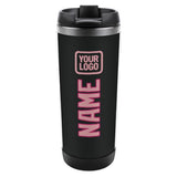Custom Black Light Pink Stainless Steel Water Cup