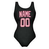 Custom Black Light Pink Swimsuit