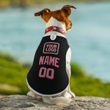 Custom Black Light Pink Pet Vest