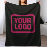 Custom Black Pink Blanket