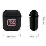 Custom Black Light Pink AirPods Case