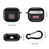 Custom Black Light Pink AirPods Case (3rd Generation)