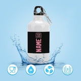 Custom Black Light Pink Sports Bottle