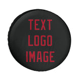 Custom Black Red Truck Tires