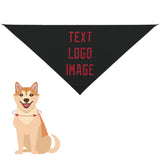 Custom Black Red Pet Scarf