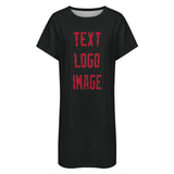 Custom Black Red Nachthemd
