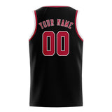 Custom Black & Red Colors Design Sports Basketball Jersey