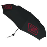 Custom Black Crimson Red Automatic Umbrella