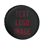 Custom Black Crimson Red Truck Tires