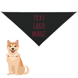 Custom Black Crimson Red Pet Scarf
