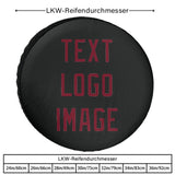 Custom Black Crimson Red Truck Tires