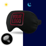 Custom Black Crimson Red Sleep Mask