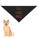 Custom Black Coral Red Pet Scarf