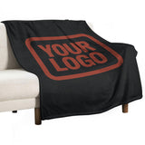 Custom Black Coral Red Blanket